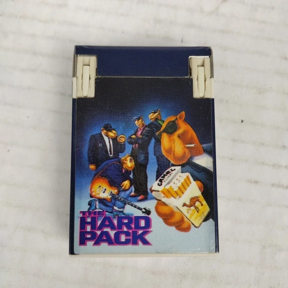 VTG CAMEL Y2K Motorcycle Joe 90's THE HARD PACK Flip-Top Lighter